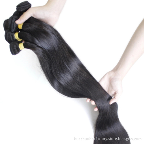 32 34 36 38 Malaysian Indian Straight Cuticle Hair Weave  Bundles , 100% 10A Brazilian Virgin Long 40 Inch  Peruvian Human Hair